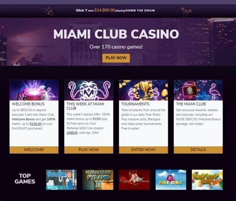  miami club casino new player bonus